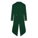 Men St. COS Patrick's Pirate Cosplay Costume Fake Two Pieces Retro Punk Tailcoat
