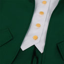 Men St. COS Patrick's Pirate Cosplay Costume Fake Two Pieces Retro Punk Tailcoat