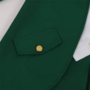 Men St. COS Patrick's Pirate Cosplay Costume Fake Two Pieces Retro Punk Tailcoat