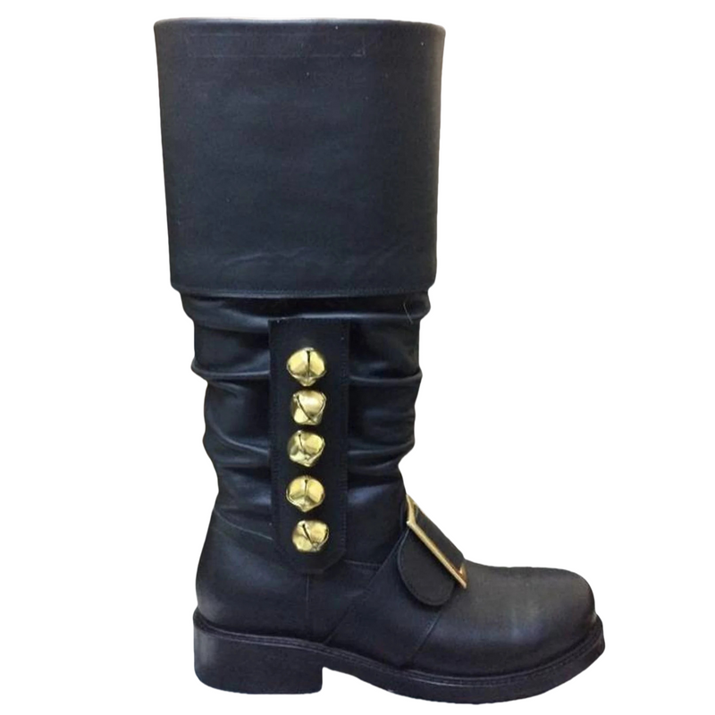 Men Steampunk Boots High Tube Pirate Cosplay Shoes Accessories