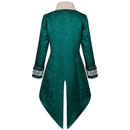 Men Steampunk Coat Victorian Jacquard Pattern Retro Gothic Tuxedo