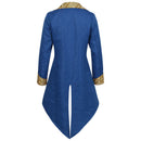 Men Steampunk Coat Victorian Jacquard Pattern Retro Gothic Tuxedo