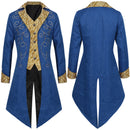 Men Steampunk Coat Victorian Jacquard Pattern Retro Gothic Tuxedo
