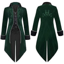 Men Steampunk Coat Victorian Literature Velvet Retro Gothic Tuxedo