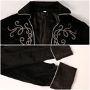 Men Steampunk Coat Victorian Literature Velvet Retro Gothic Tuxedo