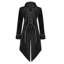 Men Steampunk Coat Victorian Literature Velvet Retro Gothic Tuxedo