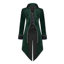 Men Steampunk Coat Victorian Literature Velvet Retro Gothic Tuxedo