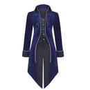 Men Steampunk Coat Victorian Literature Velvet Retro Gothic Tuxedo