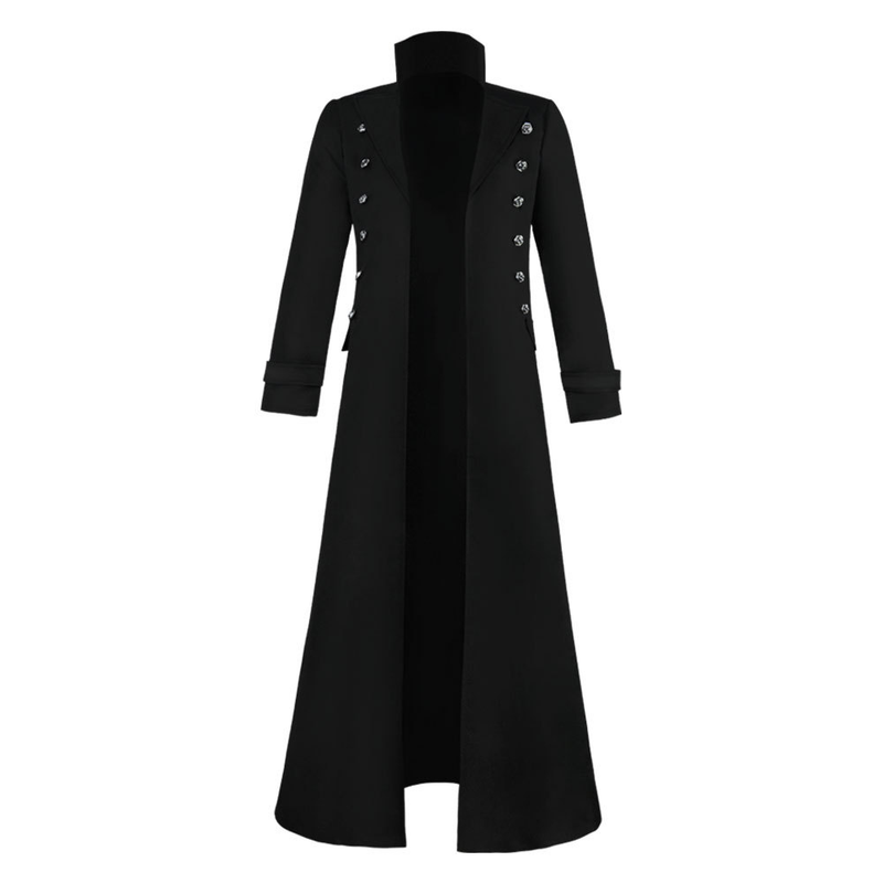 Men Steampunk Gothic Tailcoat Victorian Stage Frock Uniform Coat Costume