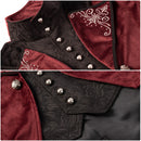 Men Steampunk Jacket Victorian Literature High Collar Retro Gothic Tuxedo