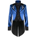 Men Steampunk Jacket Victorian Literature High Collar Retro Gothic Tuxedo