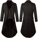 Men Steampunk Jacket Vintage Victorian Cosplay Long Frock Tailcoat - AwwwCos