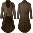Men Steampunk Jacket Vintage Victorian Cosplay Long Frock Tailcoat - AwwwCos
