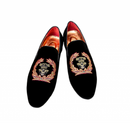 Men Suede Leather Loafers Casual Embroidered Moccasins Shoes - AwwwCos