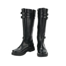 Men Tall Boots Medieval Renaissance Black Pirate Cosplay Shoes - AwwwCos