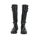 Men Tall Boots Medieval Renaissance Black Pirate Cosplay Shoes - AwwwCos
