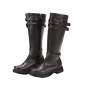 Men Tall Boots Medieval Renaissance Black Pirate Cosplay Shoes - AwwwCos