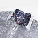 Men Vintage Disco Polo Shirt 70 S Carnival Costume Burning Sequin Blouse - AwwwCos