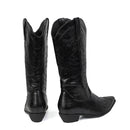 Men Western Cowboy Cosplay Patterned Shoes Embroidered Pointed Boots - AwwwCos