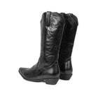 Men Western Cowboy Cosplay Patterned Shoes Embroidered Pointed Boots - AwwwCos