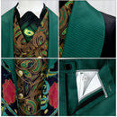 Men Wicked The Wizard of Oz‌ Cosplay Costume Baroque Printed Uniform - AwwwCos