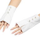 Men Women Cosplay Accessory Fake Shirt Collar Wrist Cuffs for Wedding Party - AwwwCos