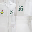 Men Women Golf Caddie Costume White Jumpsuit With Green Cap Couple Outfit