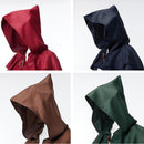 Men Women Renaissance Hooded Cape Medieval Viking Cosplay Costume Cloak