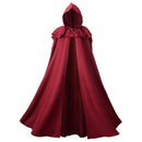 Men Women Renaissance Hooded Cape Medieval Viking Cosplay Costume Cloak