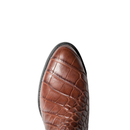 Men Wooden Sole Cowboy Flat Heel Crocodile Pattern Shoes Knight Boots - AwwwCos