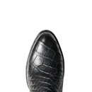 Men Wooden Sole Cowboy Flat Heel Crocodile Pattern Shoes Knight Boots - AwwwCos