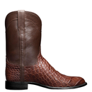 Men Wooden Sole Cowboy Flat Heel Crocodile Pattern Shoes Knight Boots - AwwwCos