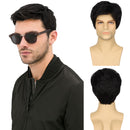 10 Kinds Men Short Wavy Synthetic Natural Side Part hair Realistic Daily Cosplay Wig