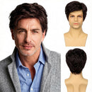 10 Kinds Men Short Wavy Synthetic Natural Side Part hair Realistic Daily Cosplay Wig