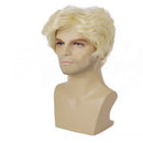 10 Kinds Men Short Wavy Synthetic Natural Side Part hair Realistic Daily Cosplay Wig