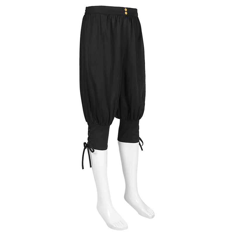 Men Spring Summer Autumn Ankle Banded Medieval Viking Navigator Pants