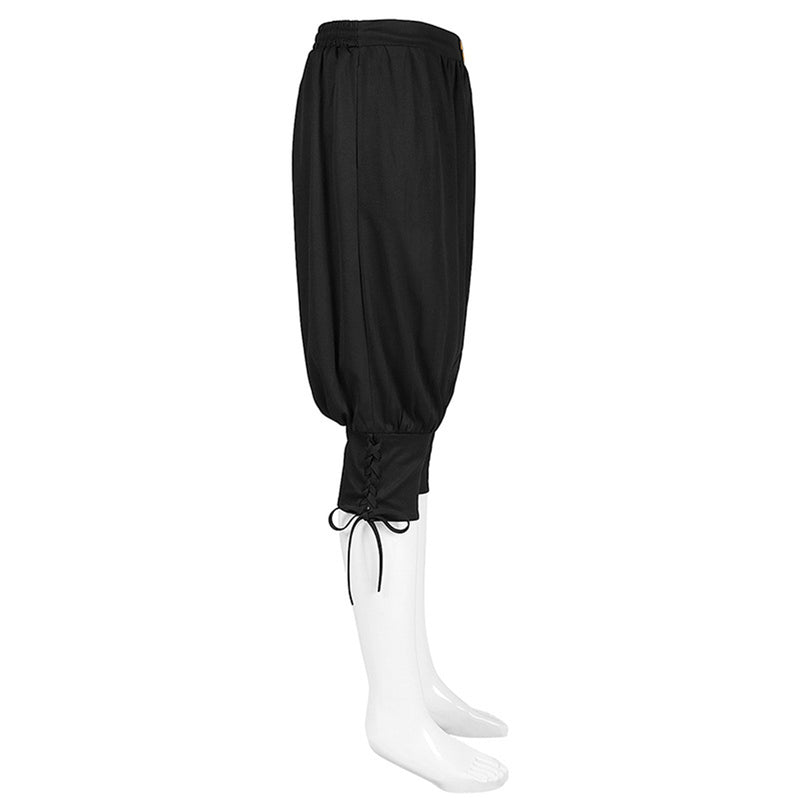 Men Spring Summer Autumn Ankle Banded Medieval Viking Navigator Pants