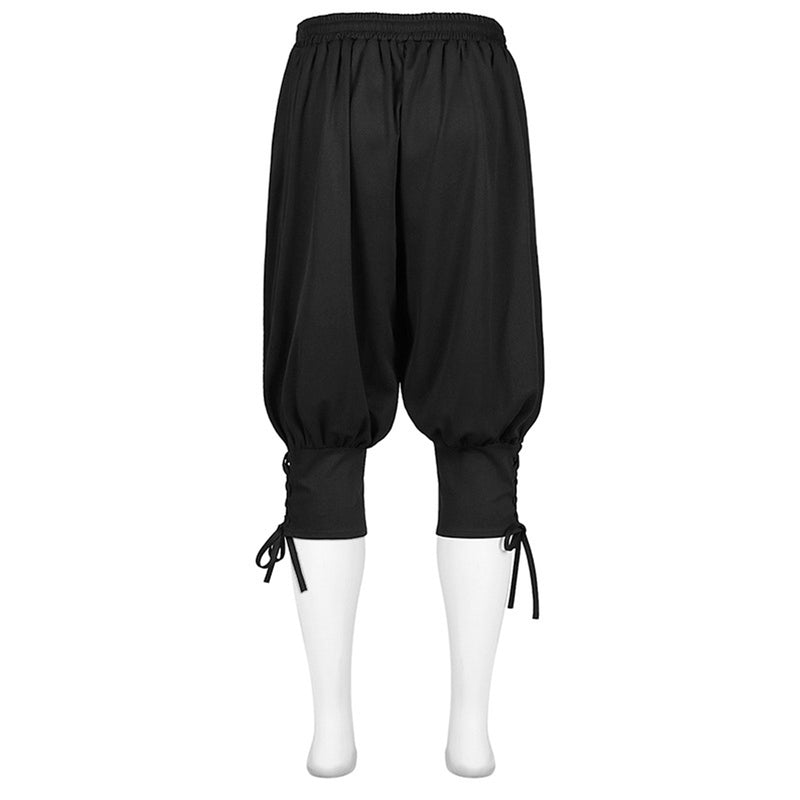 Men Spring Summer Autumn Ankle Banded Medieval Viking Navigator Pants