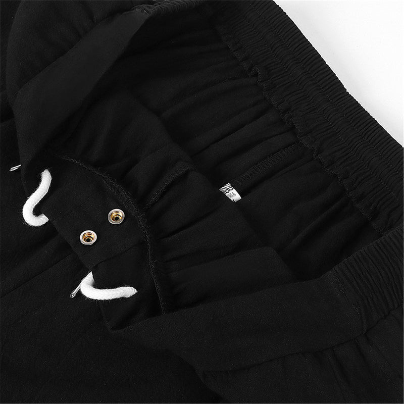 Men Spring Summer Autumn Ankle Banded Medieval Viking Navigator Pants