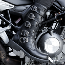 Men's High-top Big-head black Bandage Shoes Knight Boots - AwwwCos