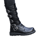 Men's High-top Big-head black Bandage Shoes Knight Boots - AwwwCos