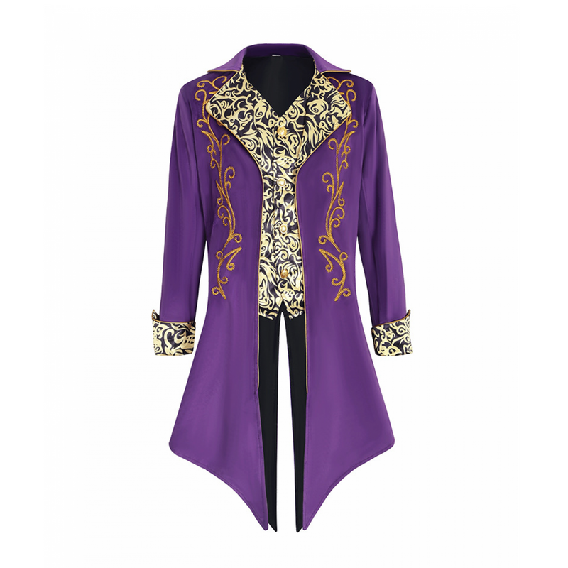 Men's Steam Swallowtail Medieval Jacket Gothic Victorian Frok Coat