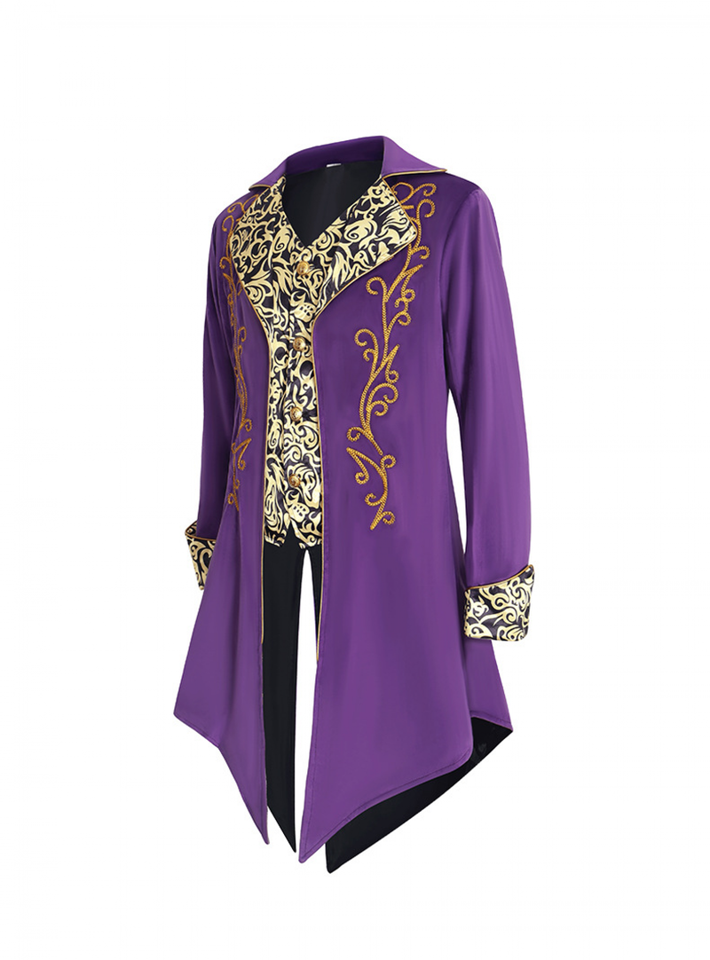 Men's Steam Swallowtail Medieval Jacket Gothic Victorian Frok Coat