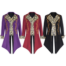 Men's Steam Swallowtail Medieval Jacket Gothic Victorian Frok Coat - AwwwCos