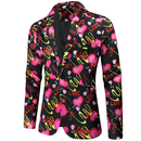 Men's Tuxedo Jacket for Valentine's Day Sweet Heart Printed Jacket - AwwwCos