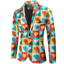 Men's Tuxedo Jacket for Valentine's Day Sweet Heart Printed Jacket - AwwwCos
