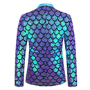 Men's Velvet Flip Fish Scale Sequin Dress Yolo Collar Color Jacket - AwwwCos