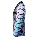 Men's Velvet Sequin Suit Host Male Singer Gradient Dress Suit Jacket - AwwwCos