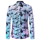 Men's Velvet Sequin Suit Host Male Singer Gradient Dress Suit Jacket - AwwwCos