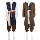 Men Jack Sparrow Cosplay Costume Jackie Captain Khaki Pirate Uniform - AwwwCos